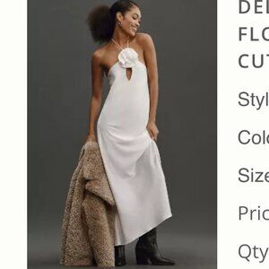 Delfi Collective Floral Halter Cutout Maxi Dress